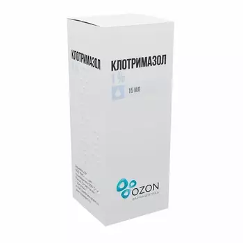 Клотримазол раствор для наружного применения 1% фл.15 мл