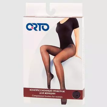 Orto Колготки компрессионные плотные 2 класс компрессии размер S Черные