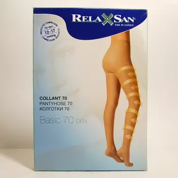 Relaxsan Basic Колготки компрессионные Collant профилактические 70 den размер 2 Телесные