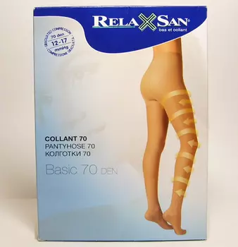Relaxsan Basic Колготки компрессионные Collant профилактические 70 den размер 3 Телесные