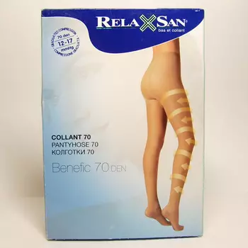 Relaxsan Basic Колготки компрессионные Collant профилактические 70 den размер 5 Телесные