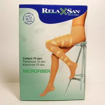 Relaxsan MicroFiber Колготки компрессионные Collant профилактические 70 den размер 2 Черные