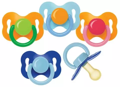 Курносики Пустышка латексная классическая Бантик 0 мес+ 1 шт