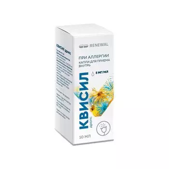 Квисил Дропс 5 мг/мл капли для приема внутрь 10 мл