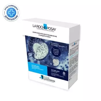 La Roche-Posay Цикапласт Набор (бальзам-барьер для губ 7,5 мл+мультивосстанавливающее средство 15 мл)