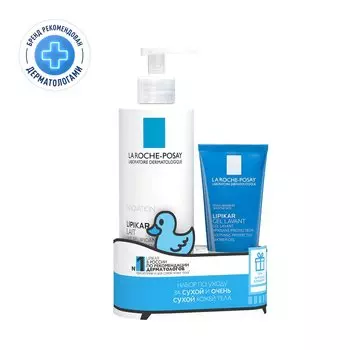 La Roche-Posay Lipikar Набор Молочко для тела 400 мл + Гель для душа 100 мл