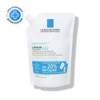 La Roche-Posay Lipikar Syndet AP+ Крем-гель для душа для сухой склонной к атопии кожи сменный блок 400 мл