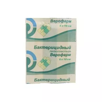 Лейкопластырь Унипласт бактерицидный 6 см х 10 см уп N1 Верофарм