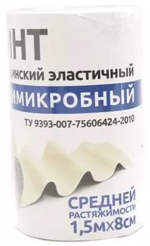Леонарда Бинт мед.эласт.ленточный перфорированный средней растяжимости 8 см х 1,5 м