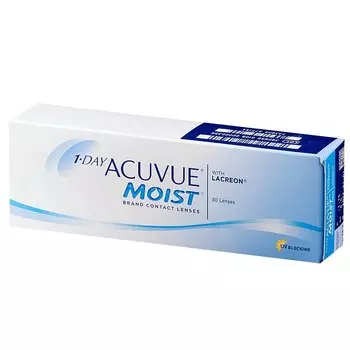 Линза контактная Acuvue 1-DAY Moist BC=8,5 -3,75 30 шт