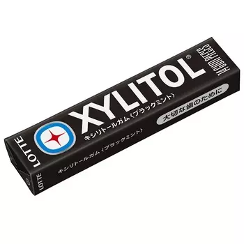 LОТТЕ Xylitol Резинка жевательная Черная мята 14 шт