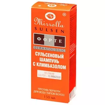 Mirrolla Сульсен Форте шампунь с климбазолом против перхоти 150 мл