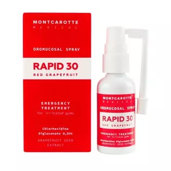 Montcarotte Рапид 30 Спрей для полости рта Красный Грейпфрут 30 мл