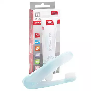 Splat Professional Биокальций Дорожный набор Зубная паста 40 мл + Зубная щетка складная