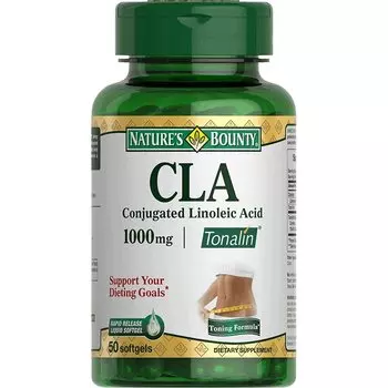 Nature's Bounty Тоналин КЛК 1000 мг капсулы 50 шт