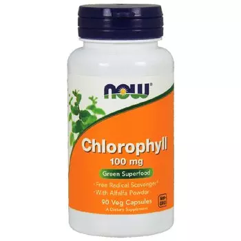 NOW Хлорофилл 100 мг капсулы 90 шт
