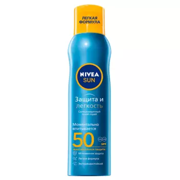 Nivea Защита и легкость Спрей солнцезащитный SPF50 200 мл