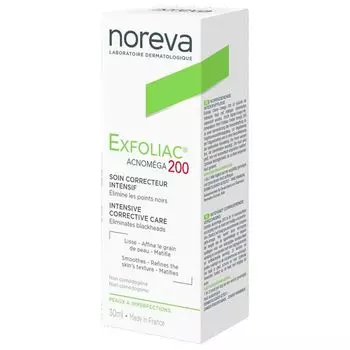 Noreva Эксфолиак Акномега 200 Крем для лица корректирующий интенсивный тюб.30 мл