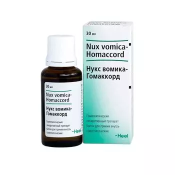 Нукс вомика-Гомаккорд капли гомеопатические для приема внутрь 30 мл
