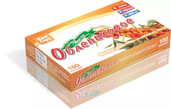 RealCaps Облепиховое масло 300 мг капсулы 100 шт