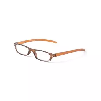 Очки корригирующие Онегин для чтения +1,0 Стразы Темно-коричневые