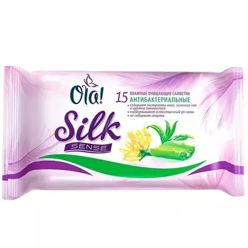 Ола Салфетки влажные очищающие антибактериальные №15