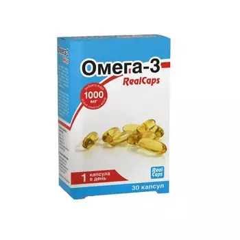 RealCaps Омега-3 1000 мг капсулы 80 шт