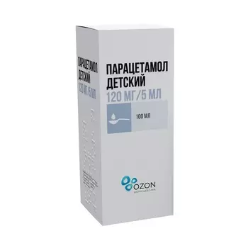 Парацетамол детский суспензия для приема внутрь 120 мг/5 мл фл.100 мл