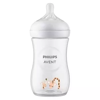 Philips Avent Natural Бутылочка для кормления с 1 мес Жираф 260 мл