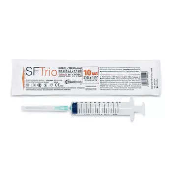 PL SFTrio Шприц одноразовый трехкомпонентный 10 мл