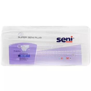 Подгузники Seni Super plus air Small шт 30