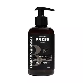 Press Gurwitz Парфюмери Пур Ом Шампунь-гель для душа 2в1 №3 Табак-Корица-Ваниль 300 мл