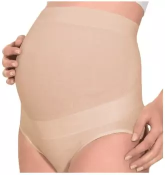 RelaxMaternity Бандаж-трусики дородовый с хлопком размер М Бежевый
