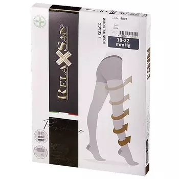 Relaxsan Prestige Колготки компрессионные 1 класс компрессии 140 den размер 5 Телесные-Загар