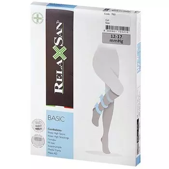 Relaxsan Basic Гольфы компрессионные Gambaletto 2 класс компрессии 280 den размер 5 Телесные