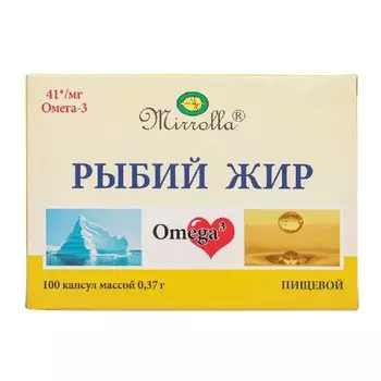 Mirrolla Рыбий жир с витамином Е капсулы 100 шт