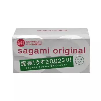 Sagami Original 0,02 Презервативы полиуретановые 12 шт
