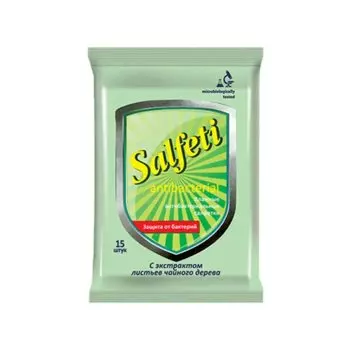 Салфети Салфетки влажные антибактериальные 15 шт