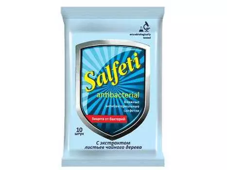 Салфети Салфетки влажные антибактериальные Чайное дерево 10 шт