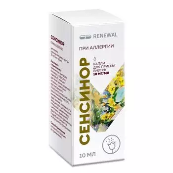 Сенсинор капли для приема внутрь 10 мг/ мл фл.10 мл