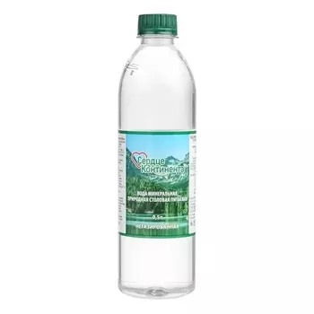 Сердце Континента Вода минеральная негазир.0,5л