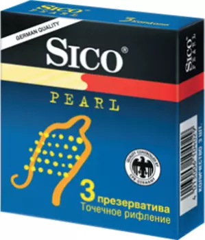 Sico Pearl Презервативы точечное рефление 3 шт