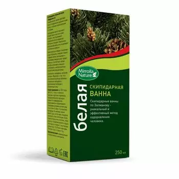 Mirrolla Скипидарная эмульсия для ванн Белая 250 мл