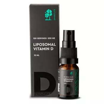 SmartLife Липосомальный витамин Д 500 МЕ/доза спрей 100 доз 10 мл