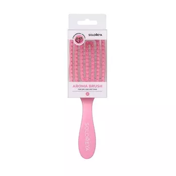 Соломея Расческа-мини для сухих и влажных волос с ручкой 1 шт Клубника
