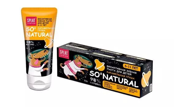 Splat Джуниор Паста зубная для детей 6-11 лет 55 мл Карамельная Груша
