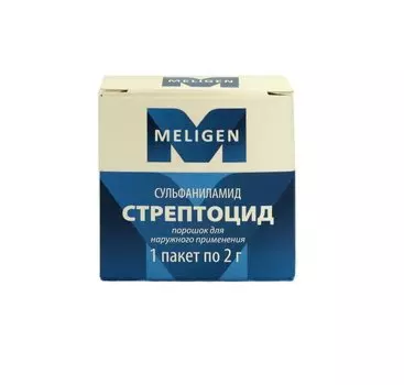 Стрептоцид порошок для наружного применения 2 г