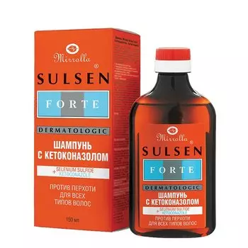 Mirrolla Сульсен Форте шампунь с кетоконазолом против перхоти 150 мл