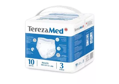 TerezaMed Pants №3 Подгузники-трусы для взрослых размер L 10 шт