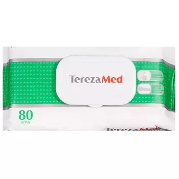 TerezaMed Салфетки влажные очищающие кремовые 80 шт